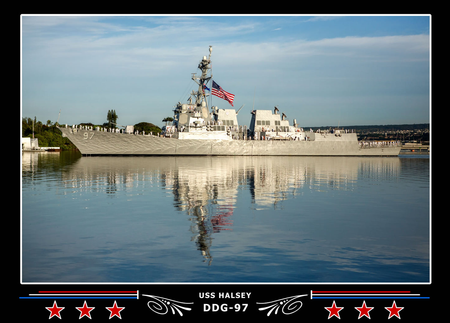 USS Halsey DDG-97 Canvas Photo Print
