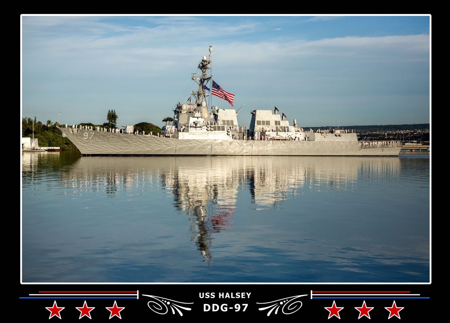 USS Halsey DDG-97 Canvas Photo Print