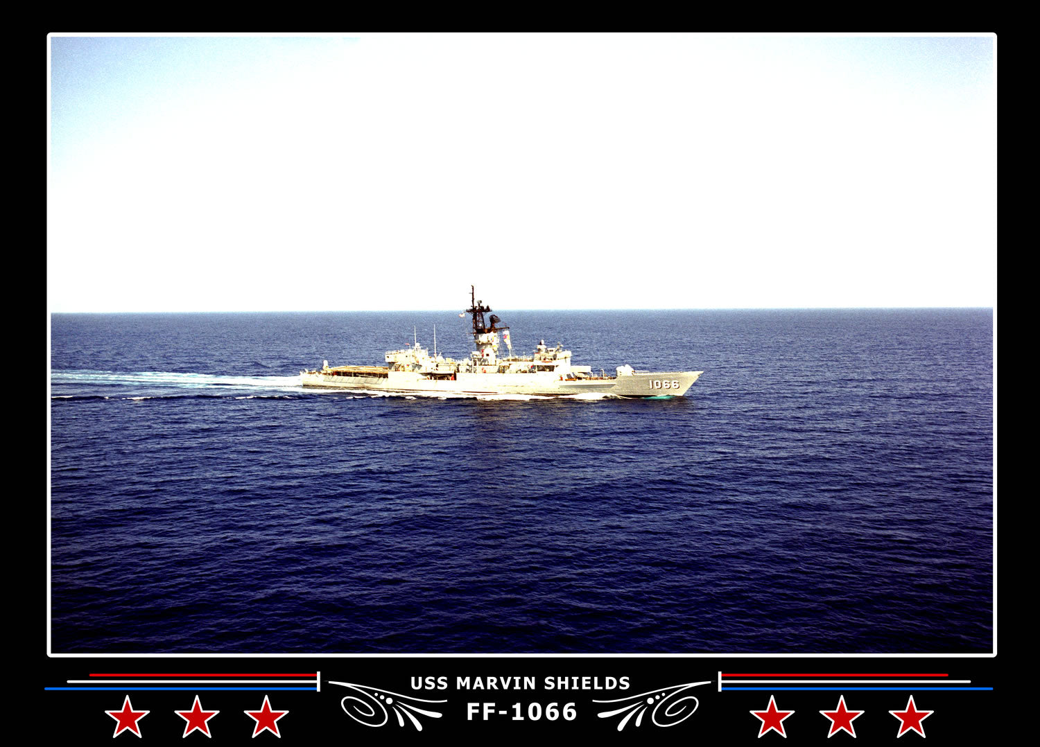 USS Marvin Shields FF-1066 Canvas Photo Print