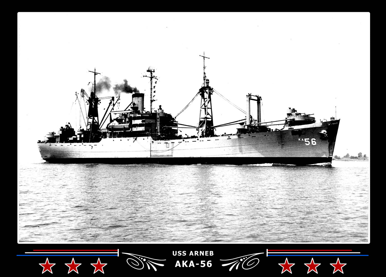 USS Arneb AKA56 Canvas Photo Print