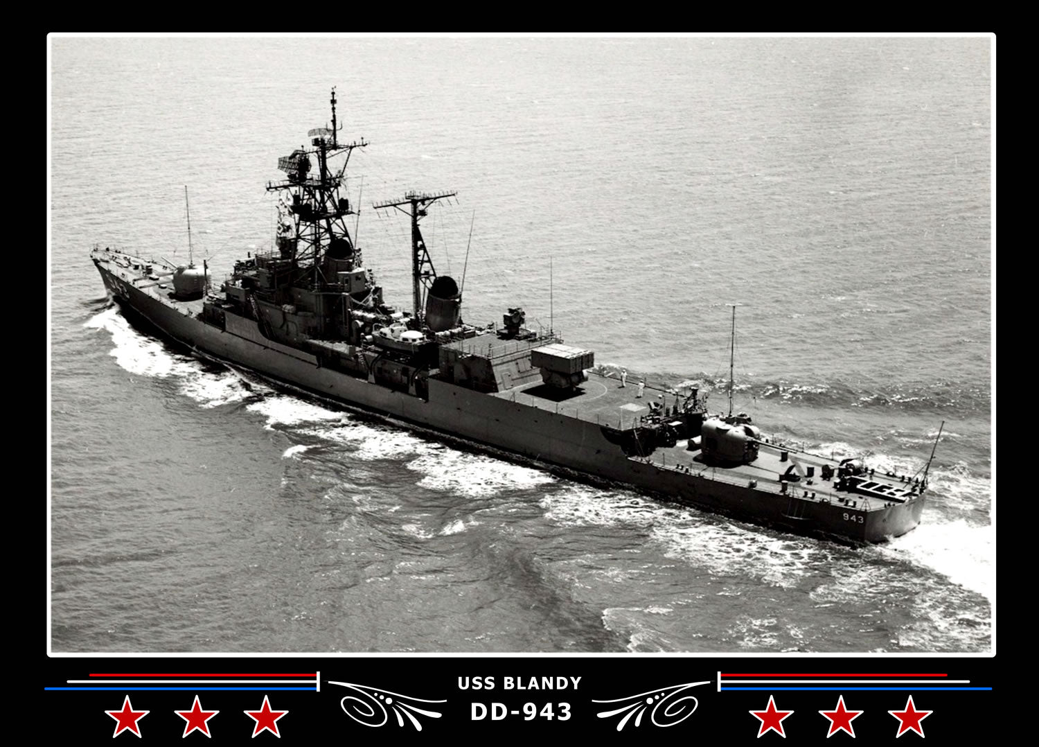 USS Blandy DD-943 Canvas Photo Print