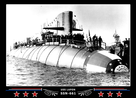 USS Lapon SSN-661 Canvas Photo Print
