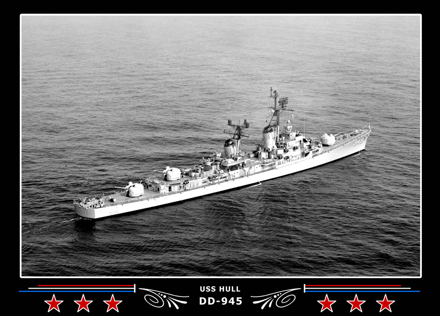 USS Hull DD-945 Canvas Photo Print