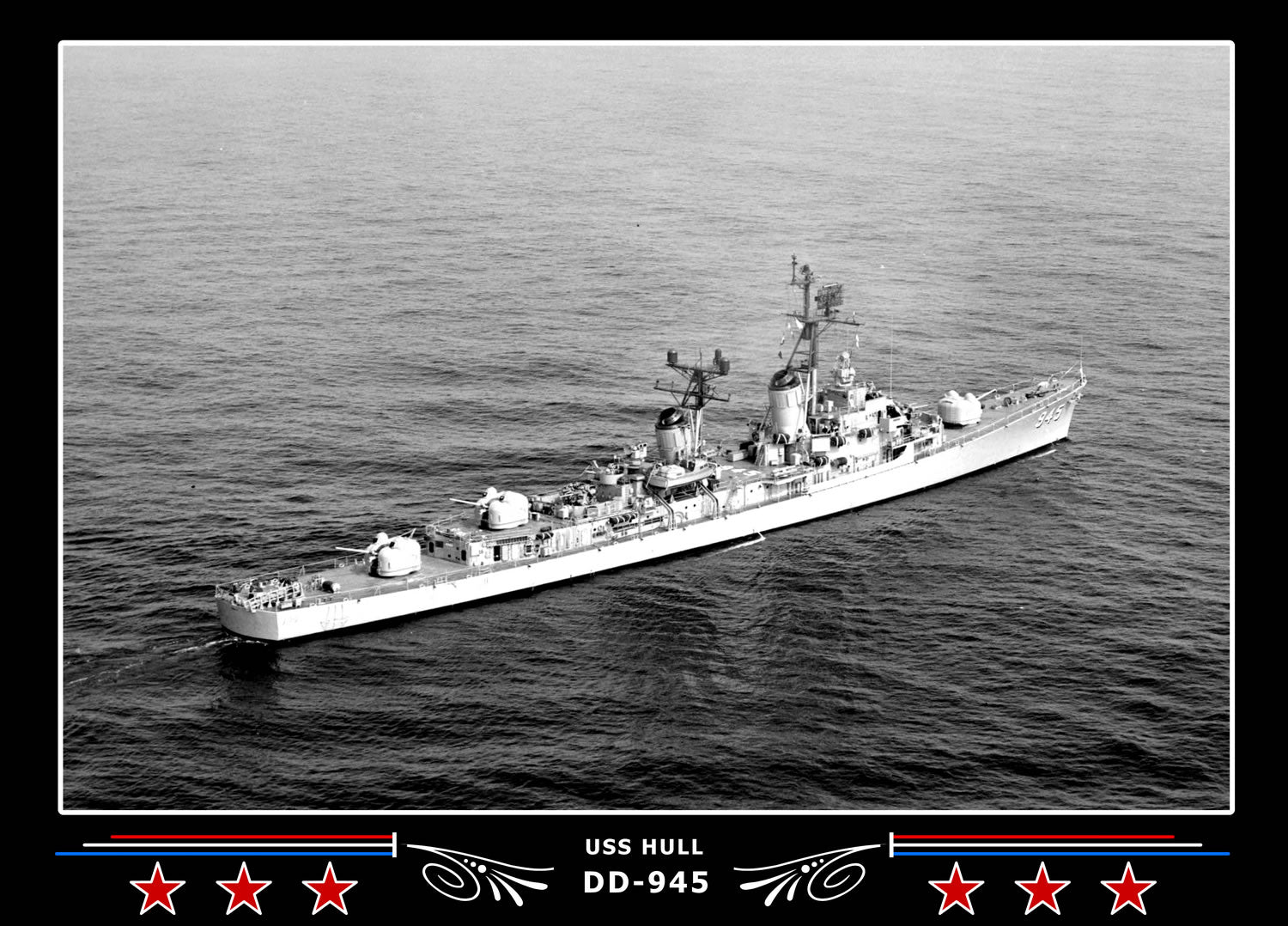 USS Hull DD-945 Canvas Photo Print