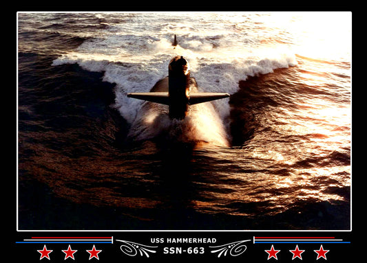 USS Hammerhead SSN-663 Canvas Photo Print