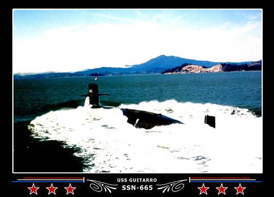 USS Guitarro SSN-665 Canvas Photo Print