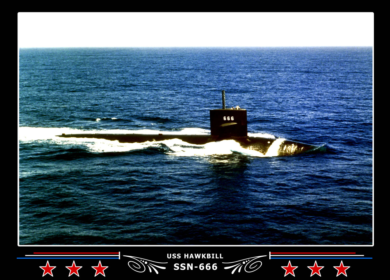 USS Hawkbill SSN-666 Canvas Photo Print
