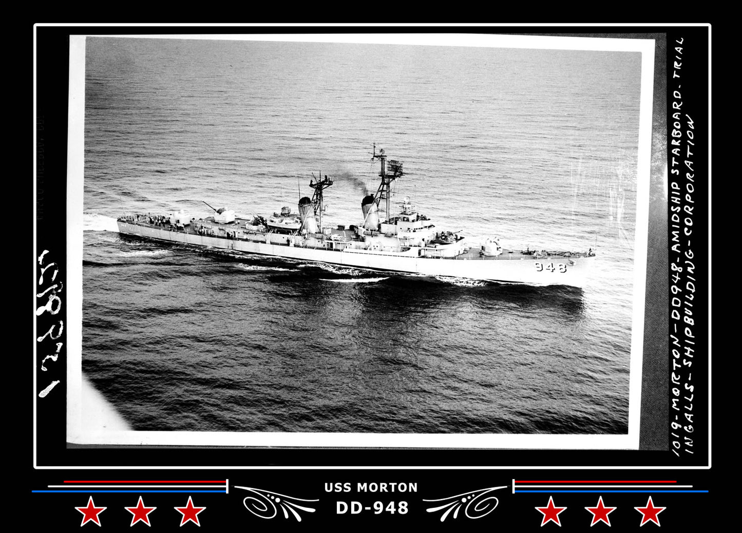 USS Morton DD-948 Canvas Photo Print
