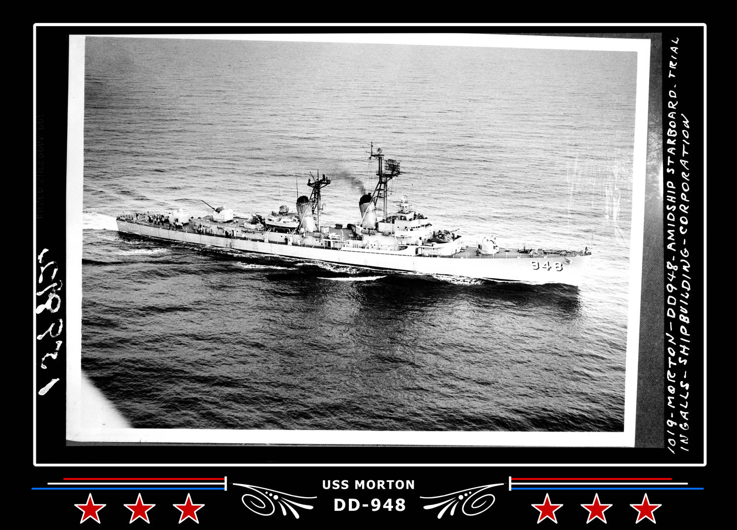 USS Morton DD-948 Canvas Photo Print