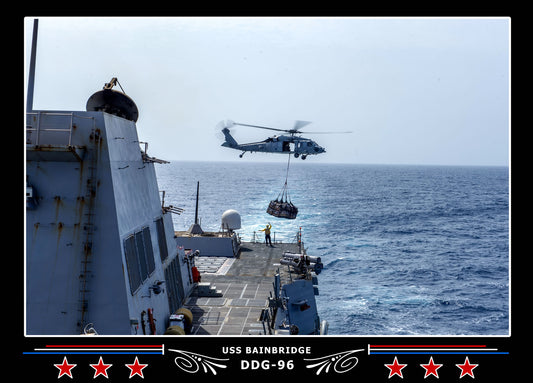 USS Bainbridge DDG-96 Canvas Photo Print