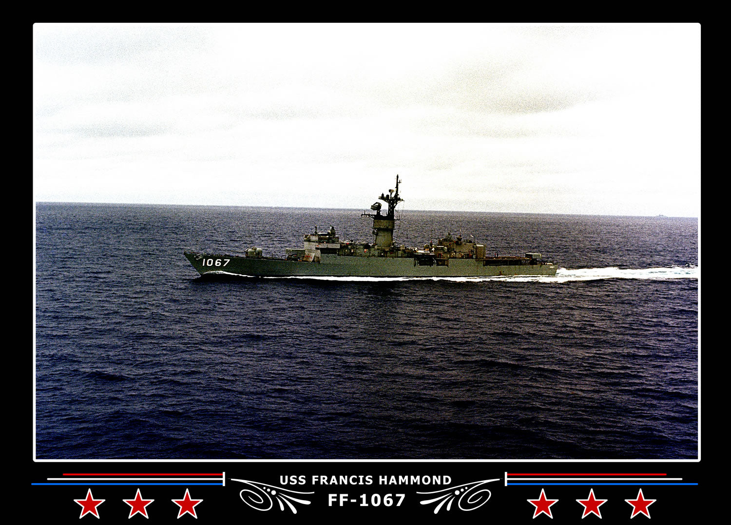 USS Francis Hammond FF-1067 Canvas Photo Print