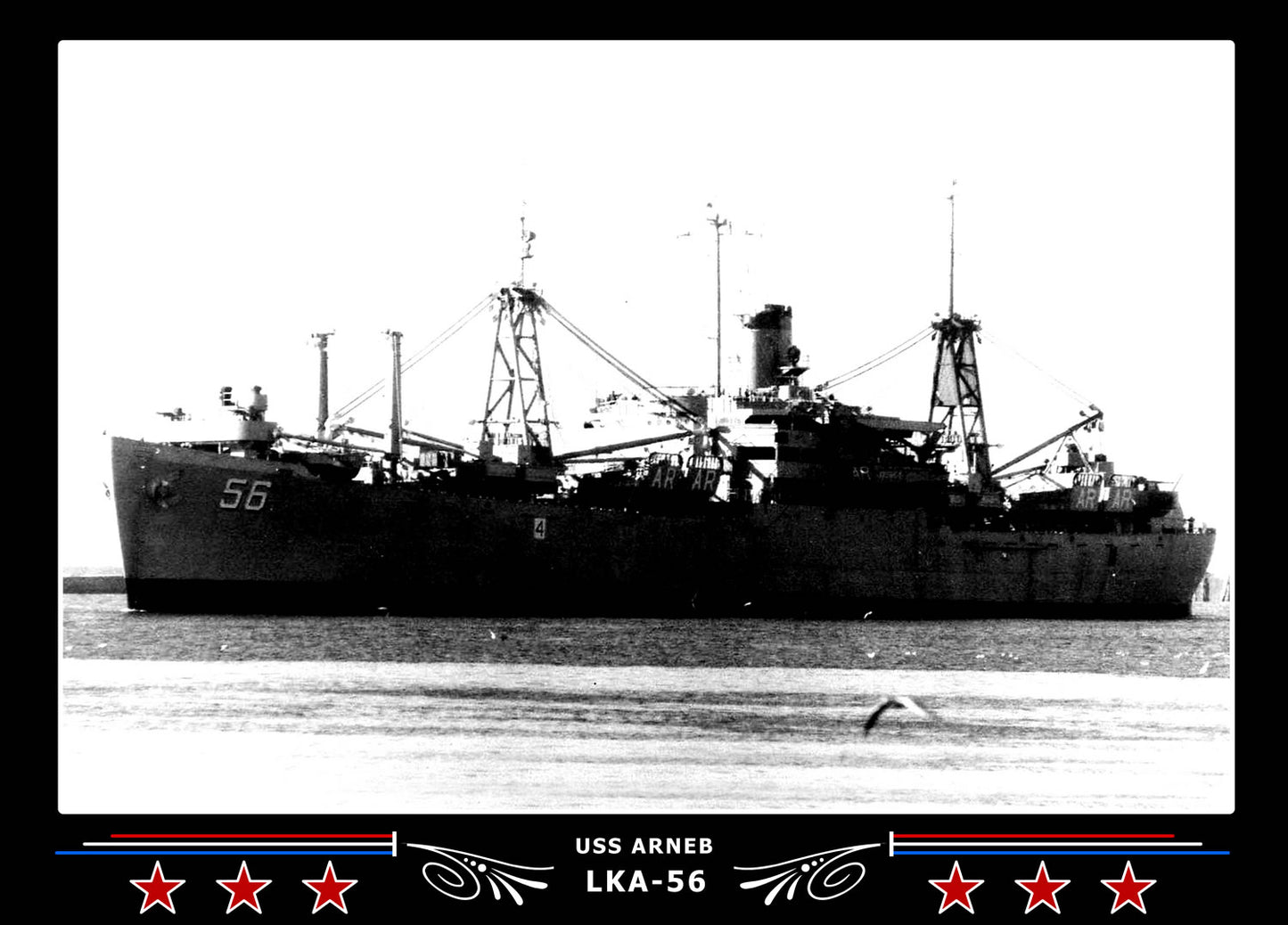 USS Arneb LKA56 Canvas Photo Print