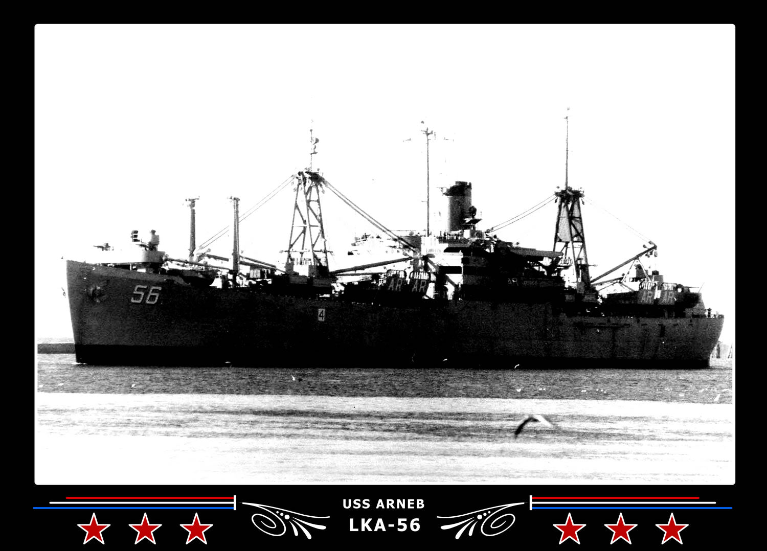 USS Arneb LKA56 Canvas Photo Print