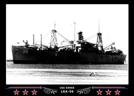 USS Arneb LKA56 Canvas Photo Print