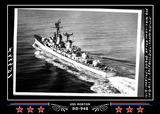 USS Morton DD-948 Canvas Photo Print