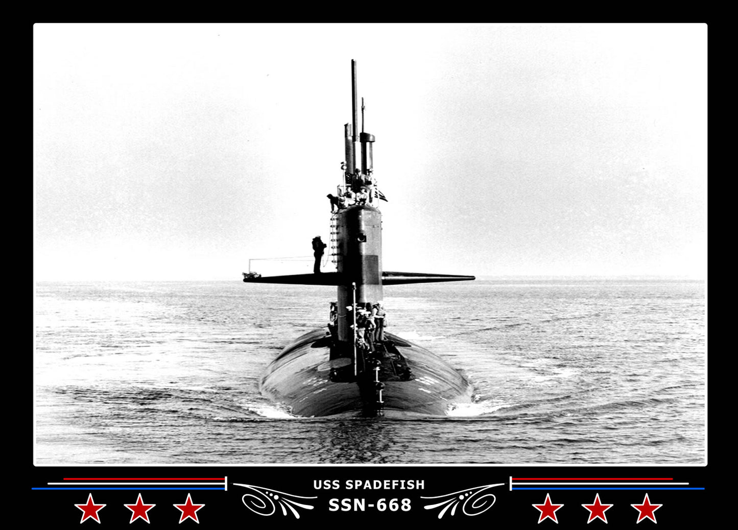 USS Spadefish SSN-668 Canvas Photo Print