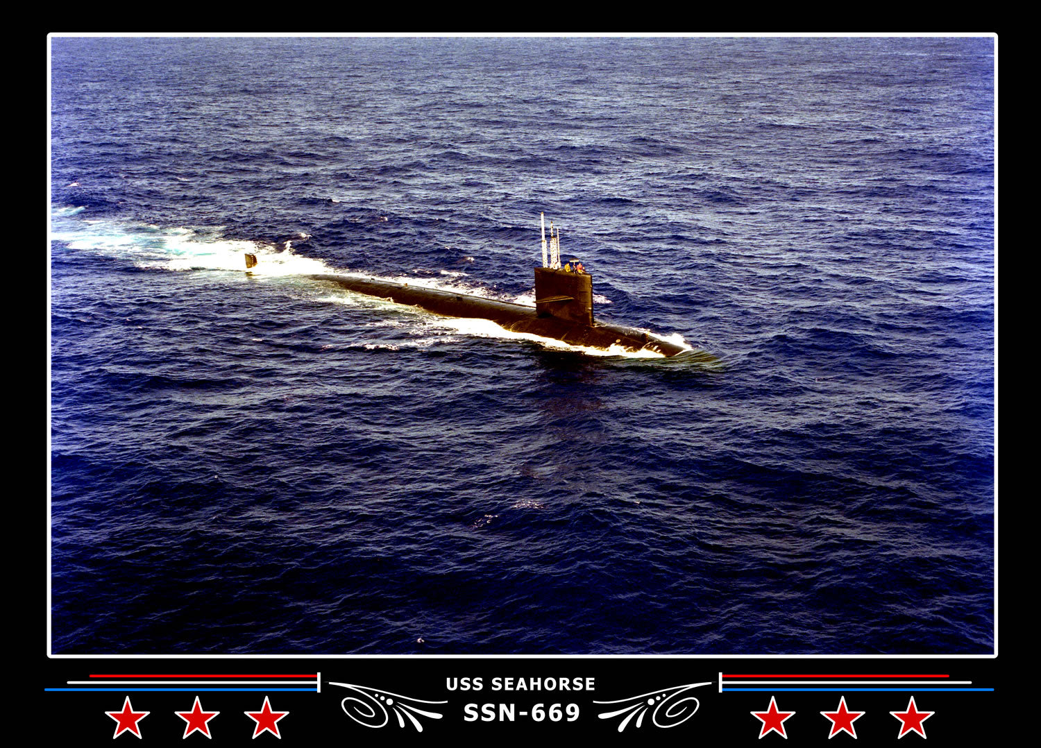 USS Seahorse SSN-669 Canvas Photo Print