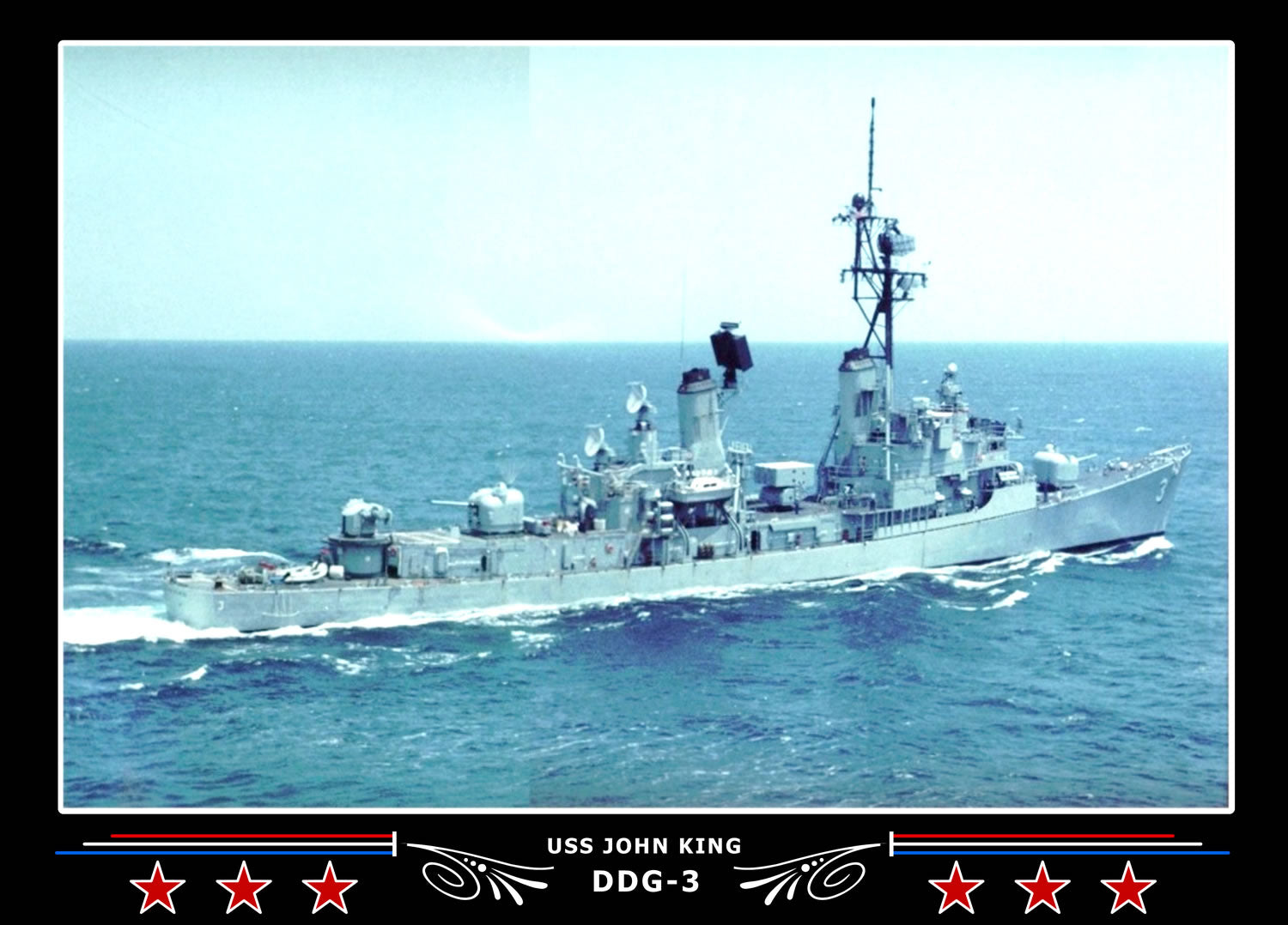 USS John King DDG-3 Canvas Photo Print
