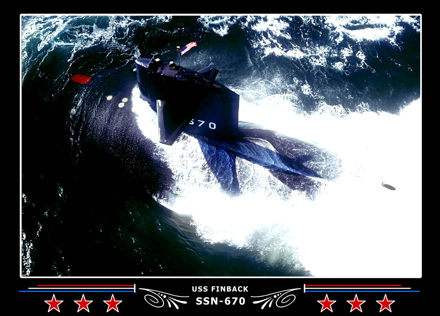 USS Finback SSN-670 Canvas Photo Print