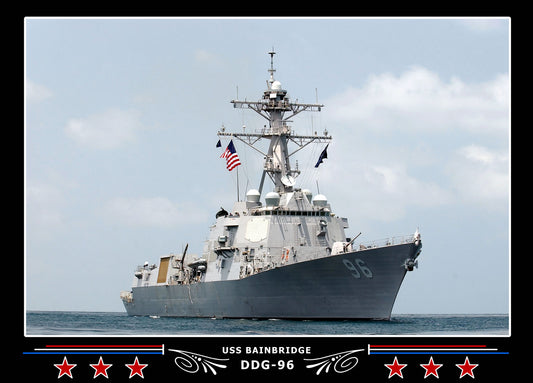 USS Bainbridge DDG-96 Canvas Photo Print