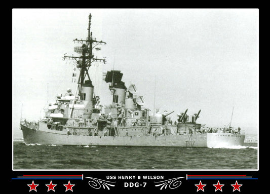 USS Henry B Wilson DDG-7 Canvas Photo Print
