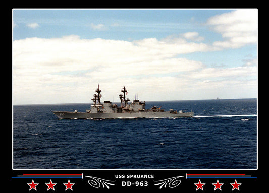 USS Spruance DD-963 Canvas Photo Print