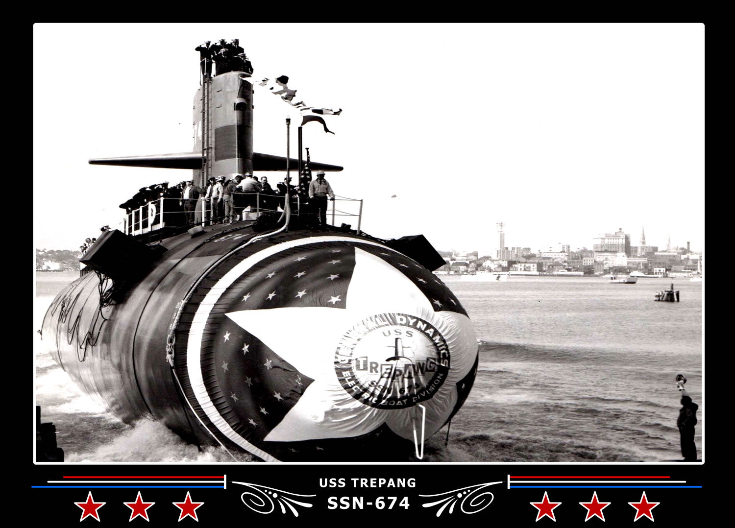 USS Trepang SSN-674 Canvas Photo Print