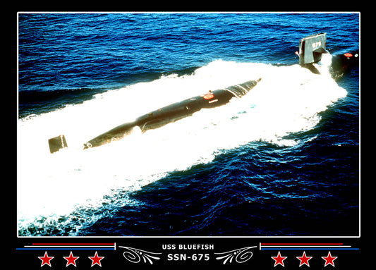 USS Bluefish SSN-675 Canvas Photo Print