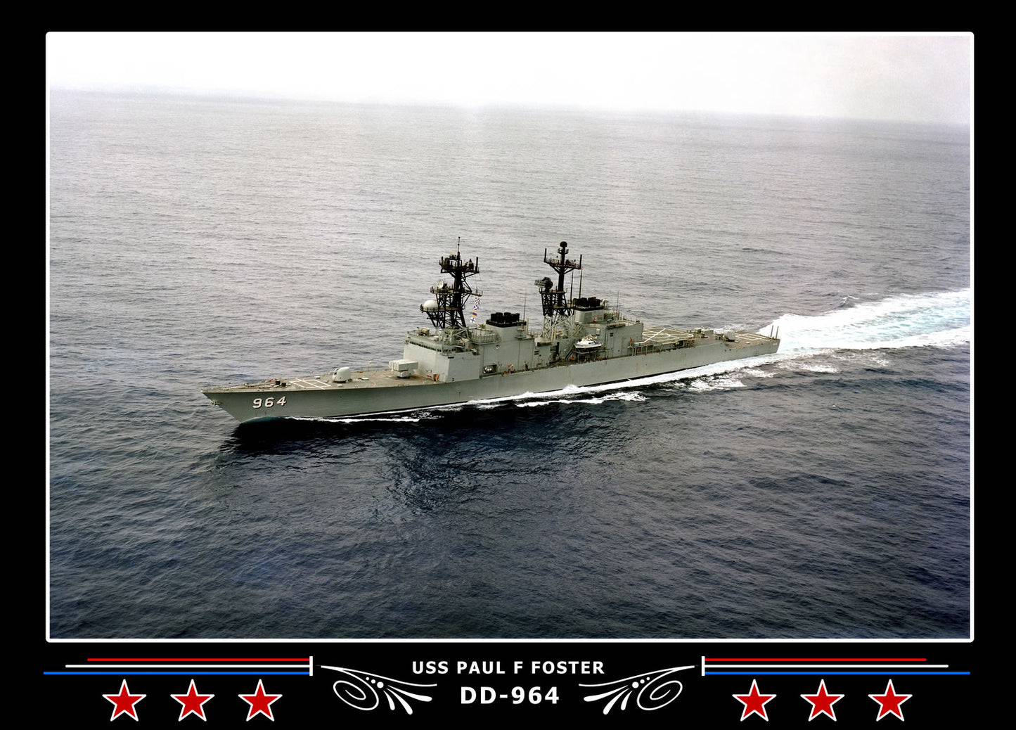 USS Paul F Foster DD-964 Canvas Photo Print