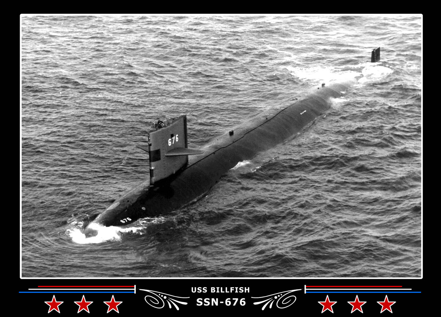 USS Billfish SSN-676 Canvas Photo Print