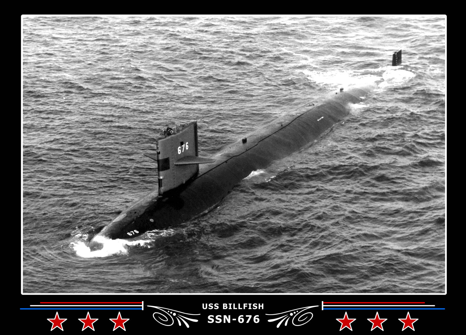 USS Billfish SSN-676 Canvas Photo Print
