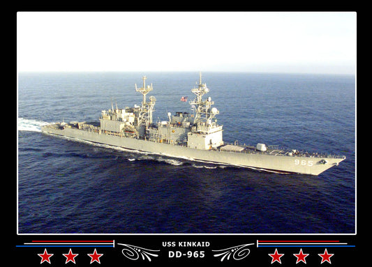 USS Kinkaid DD-965 Canvas Photo Print