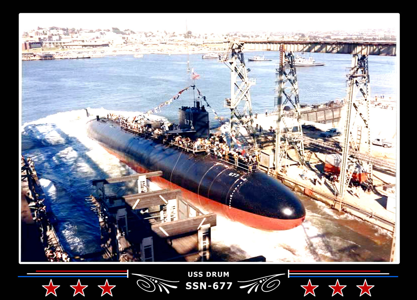 USS Drum SSN-677 Canvas Photo Print
