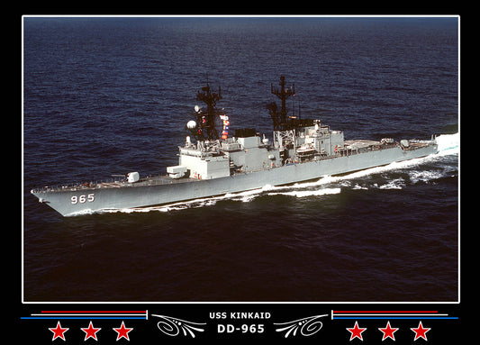 USS Kinkaid DD-965 Canvas Photo Print