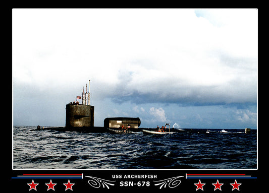 USS Archerfish SSN-678 Canvas Photo Print