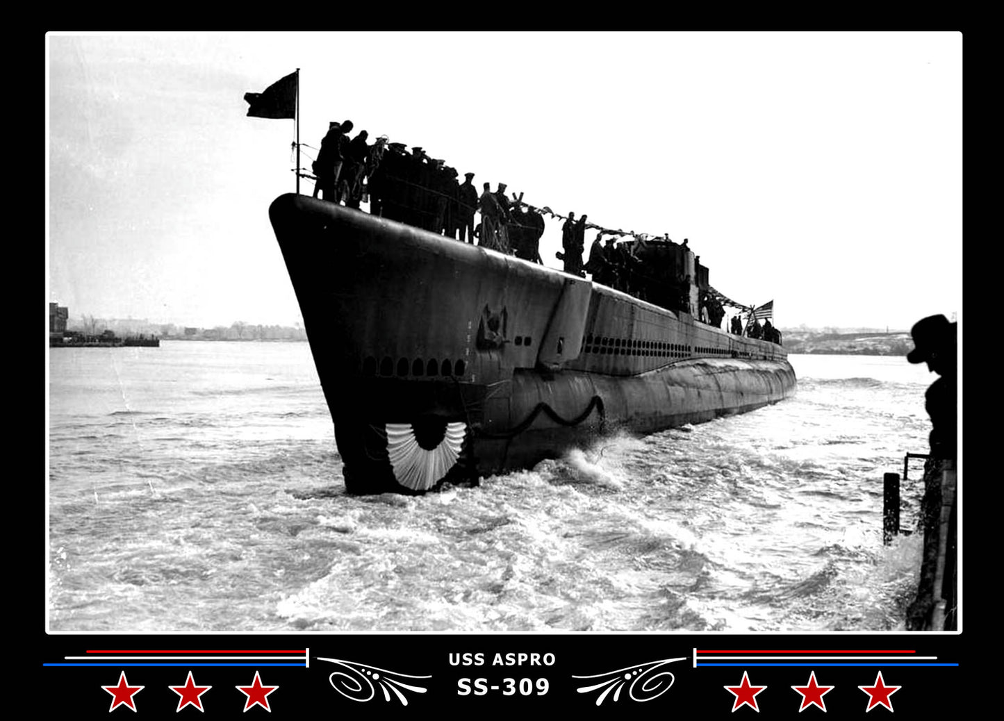 USS Aspro SS-309 Canvas Photo Print