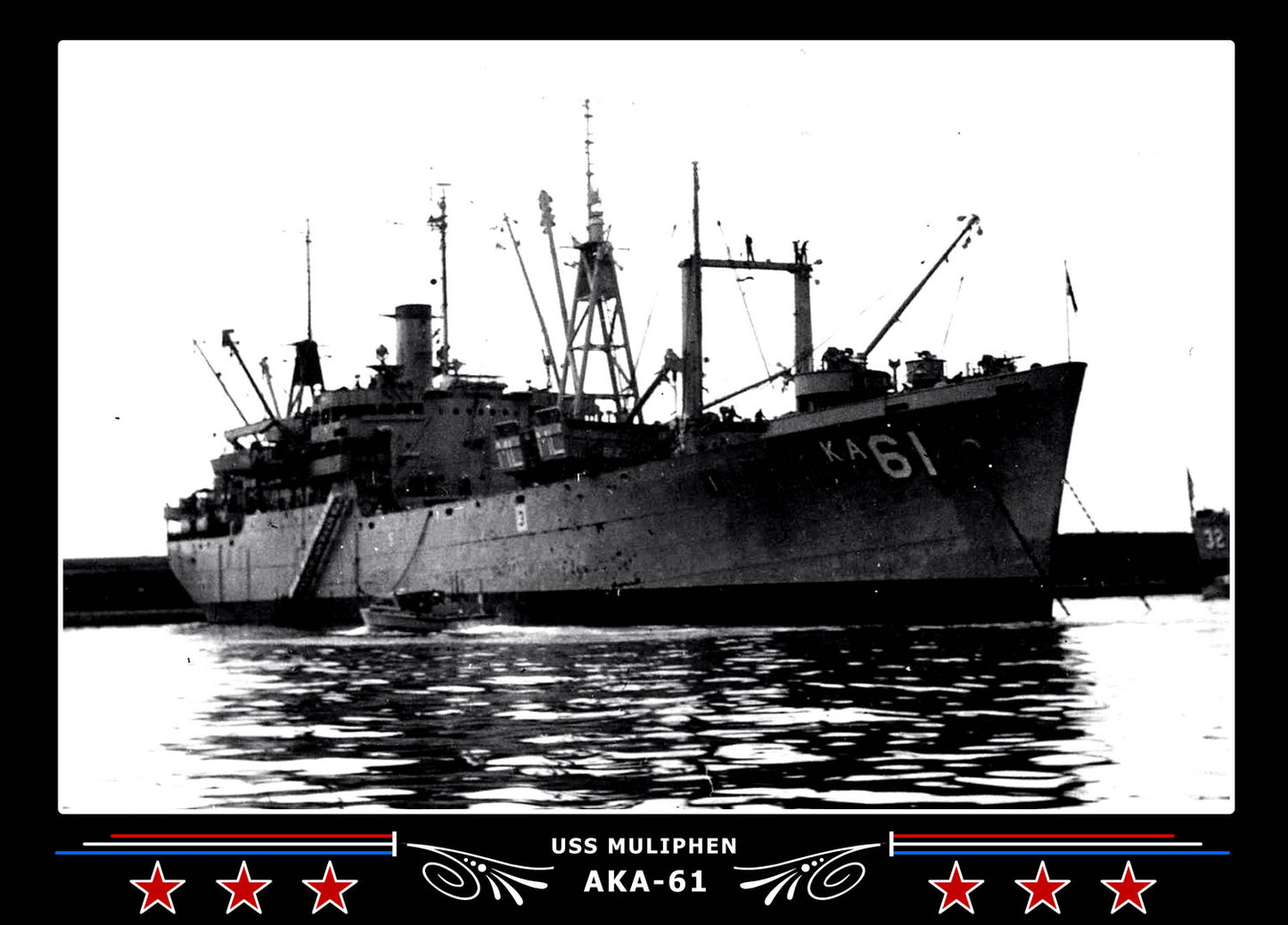 USS Muliphen AKA61 Canvas Photo Print