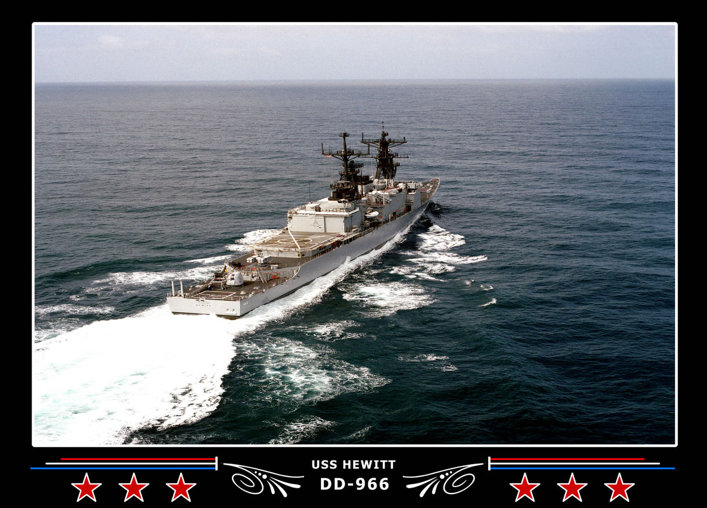 USS Hewitt DD-966 Canvas Photo Print