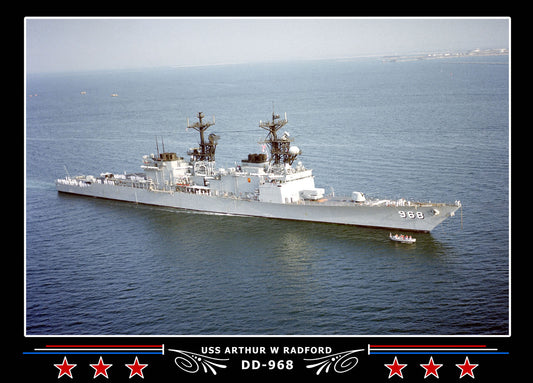USS Arthur W Radford DD-968 Canvas Photo Print
