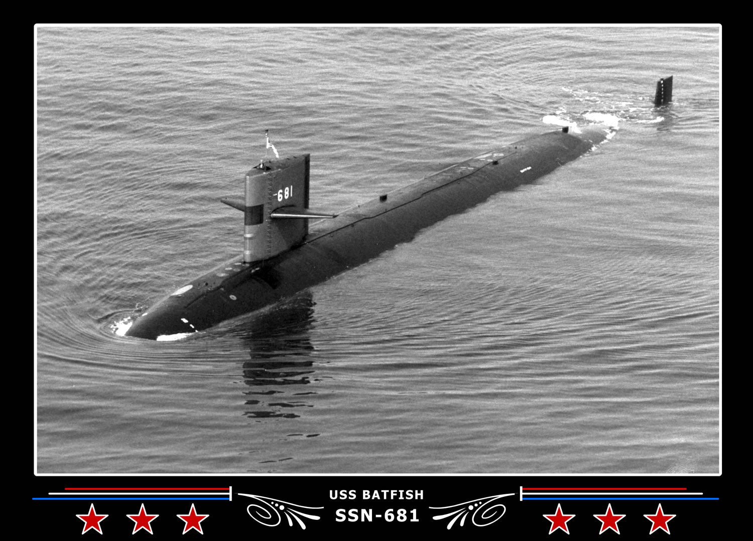 USS Batfish SSN-681 Canvas Photo Print