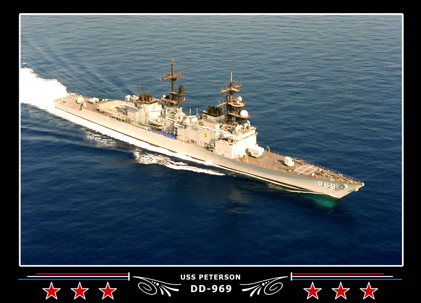 USS Peterson DD-969 Canvas Photo Print