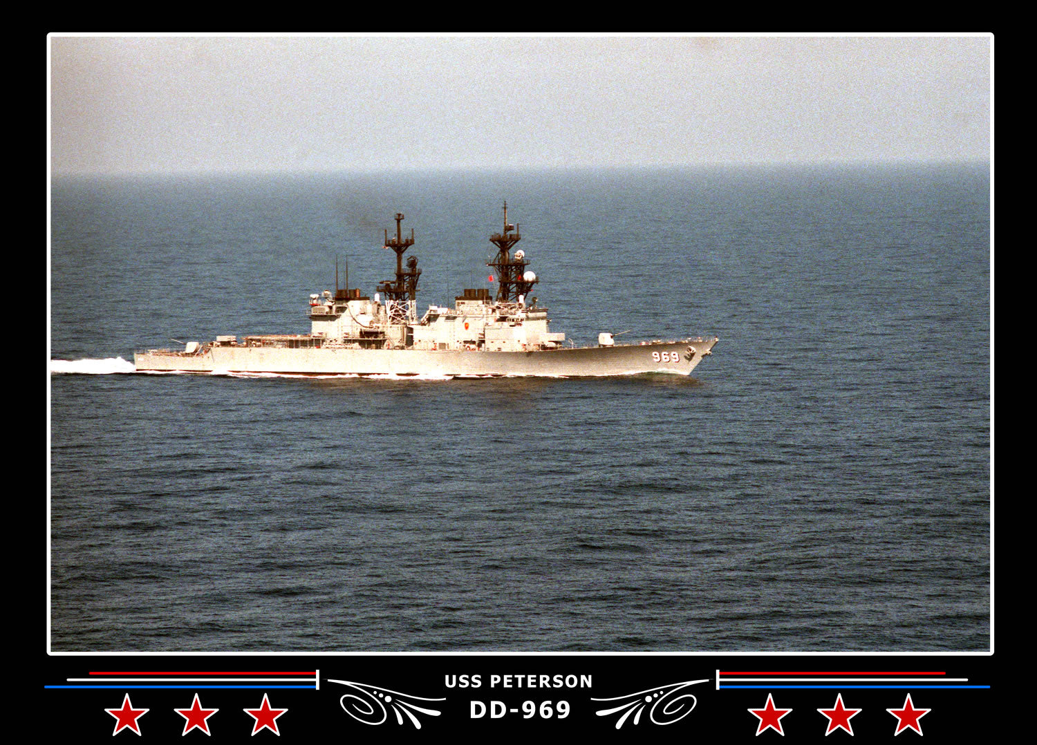 USS Peterson DD-969 Canvas Photo Print