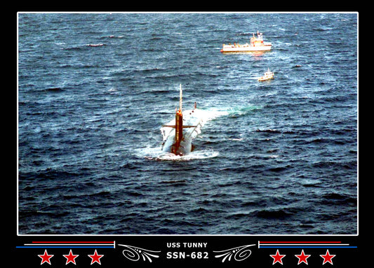 USS Tunny SSN-682 Canvas Photo Print