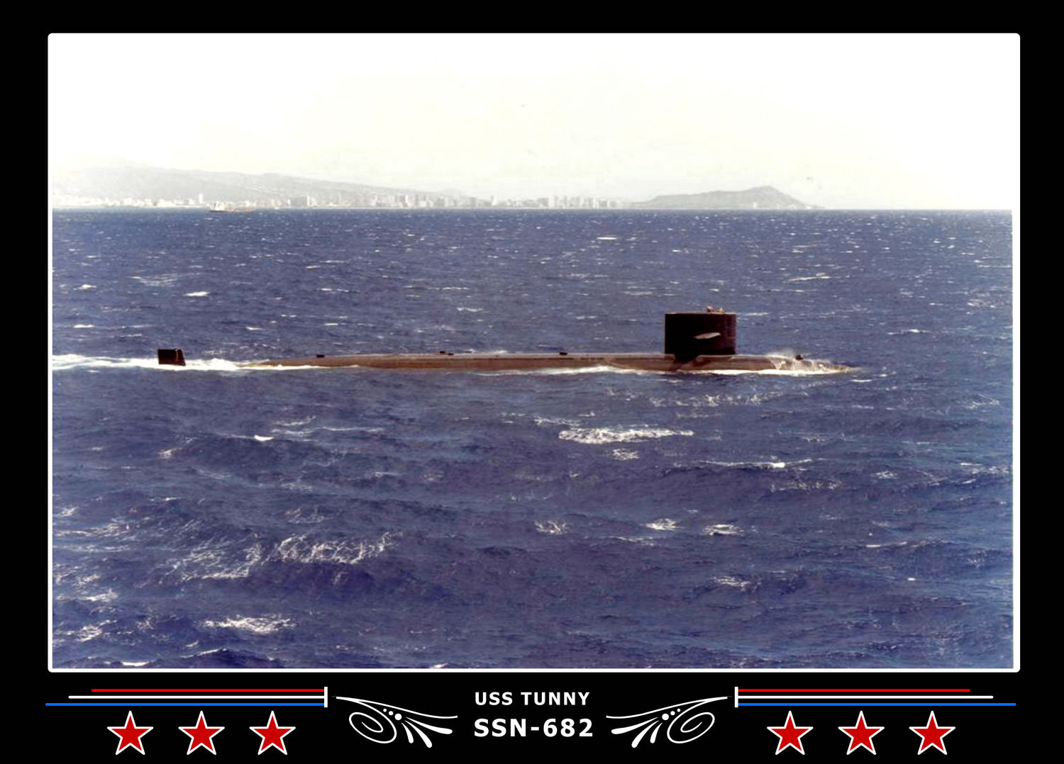 USS Tunny SSN-682 Canvas Photo Print