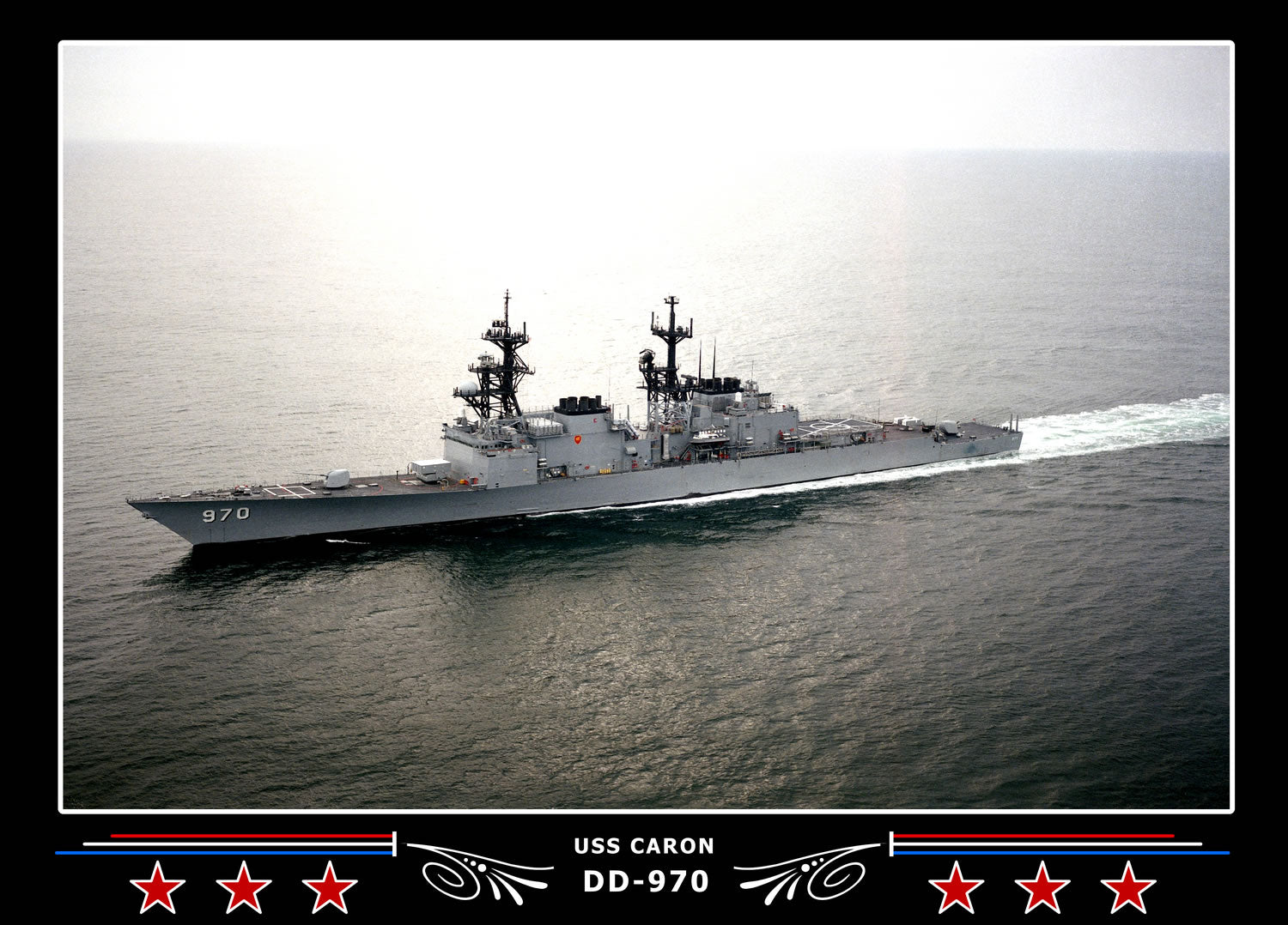 USS Caron DD-970 Canvas Photo Print
