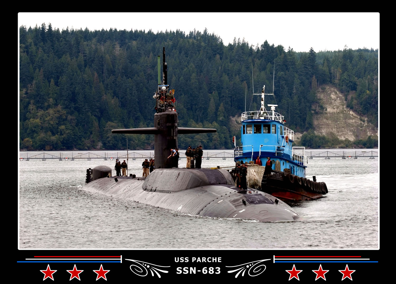 USS Parche SSN-683 Canvas Photo Print