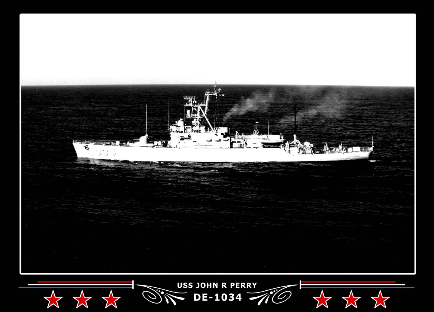 USS John R Perry DE-1034 Canvas Photo Print