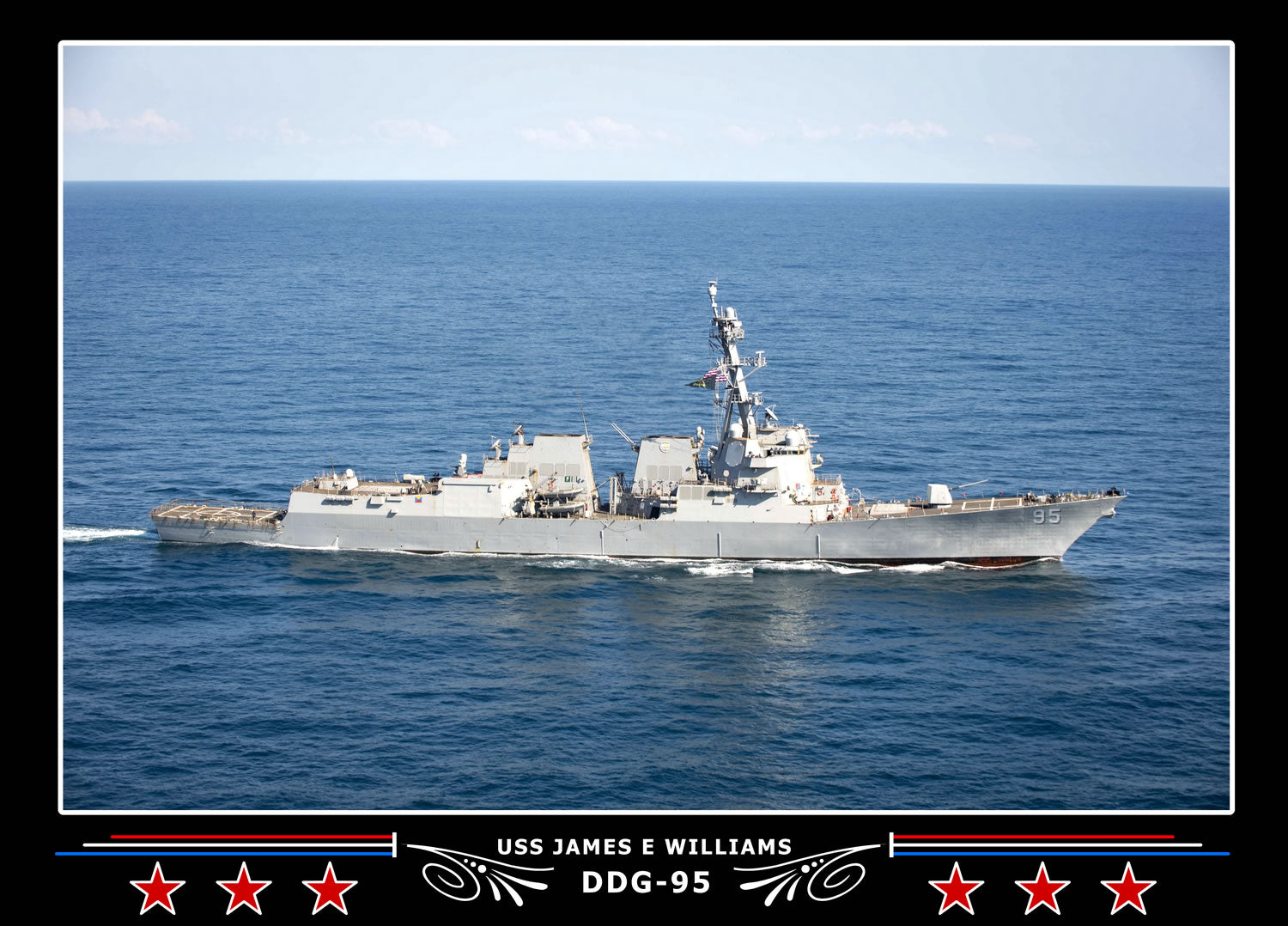 USS James E Williams DDG-95 Canvas Photo Print
