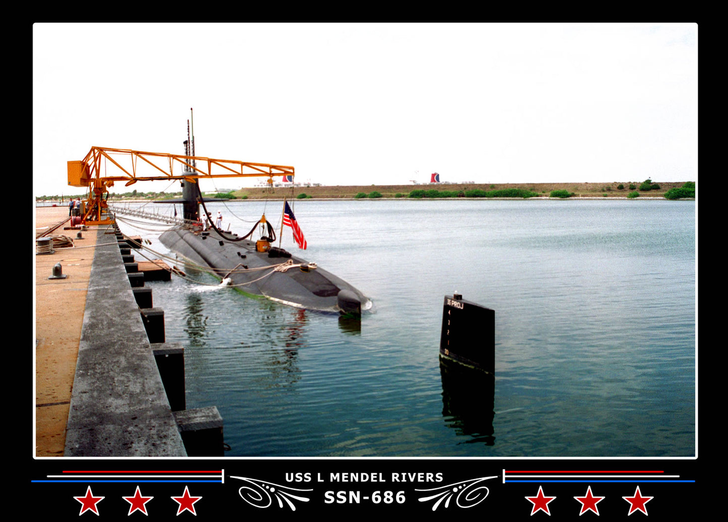 USS L Mendel Rivers SSN-686 Canvas Photo Print