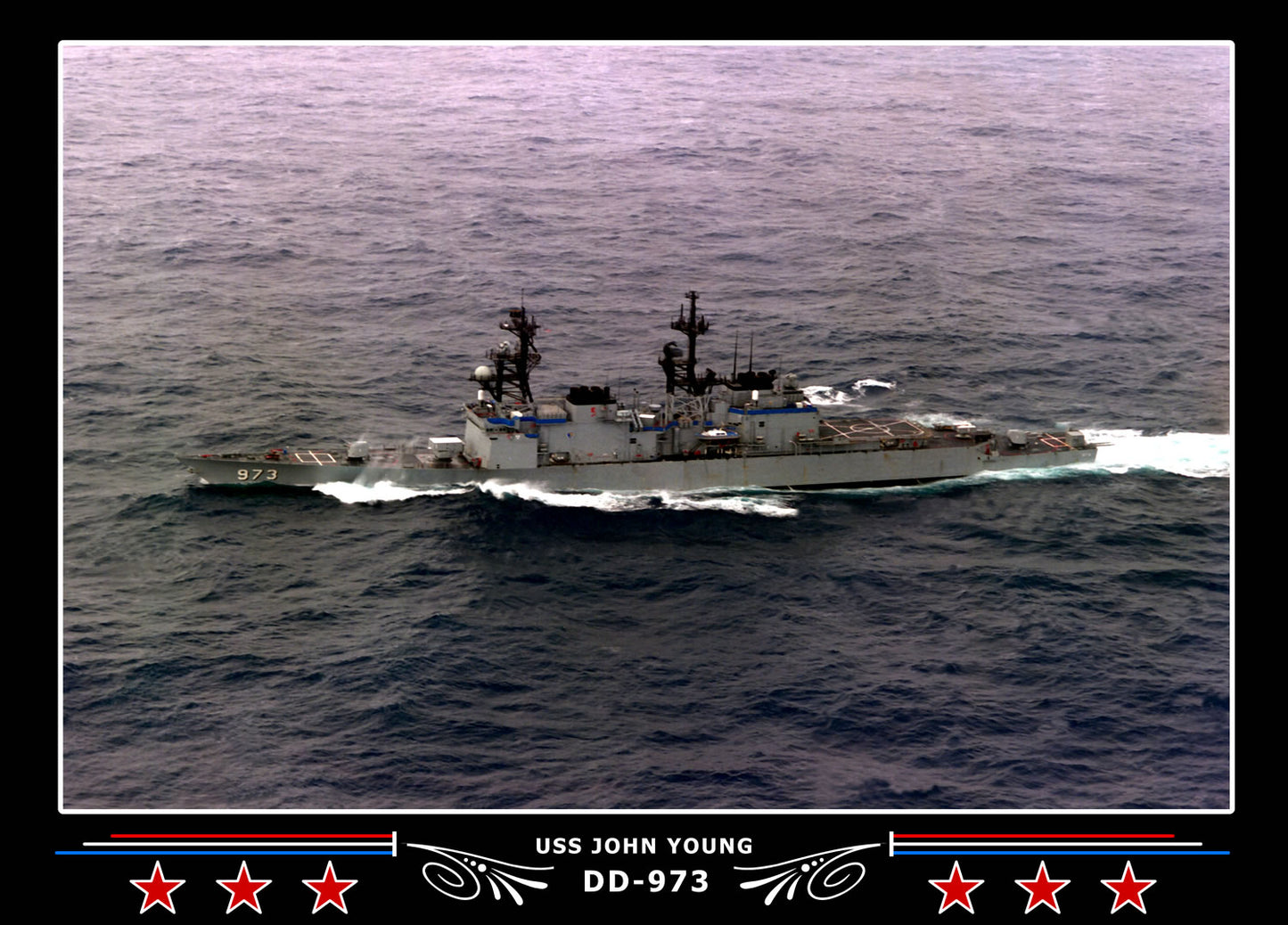 USS John Young DD-973 Canvas Photo Print